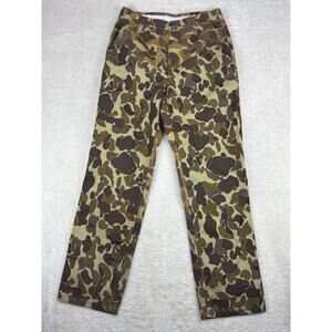 Vintage Gamehide Duck Camo Canvas Nylon Water Resistance Hunting Pants 34x32